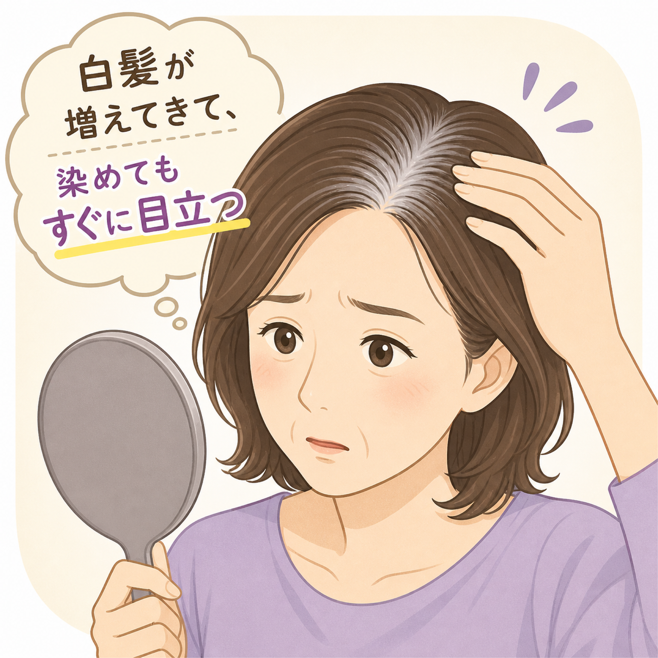 白髪の悩みアイコン